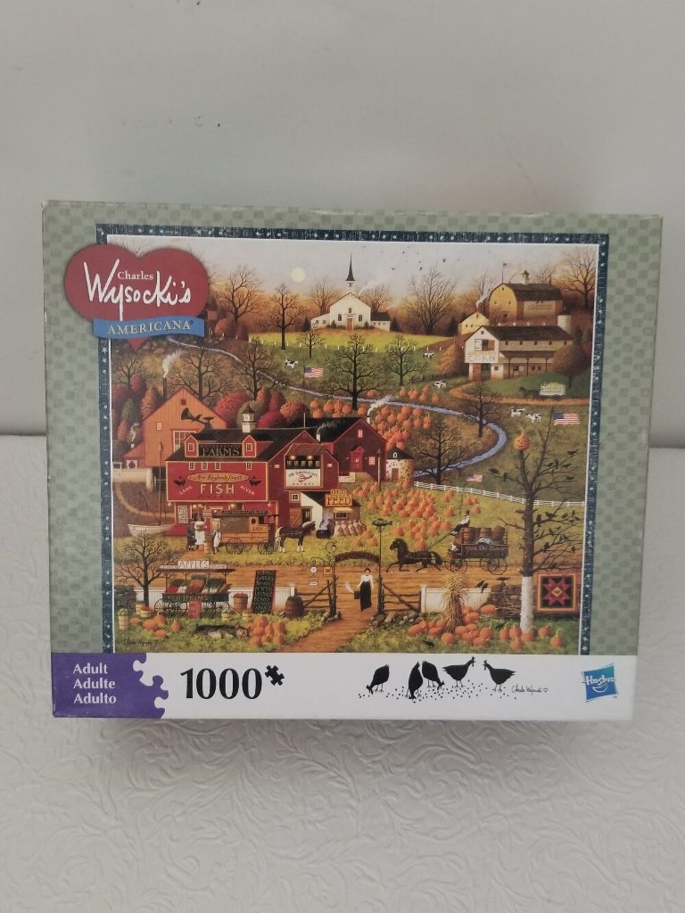 Charles Wysocki BLACK BIRDS ROOST 1000 Piece Puzzle NEW Sealed Americana 2009